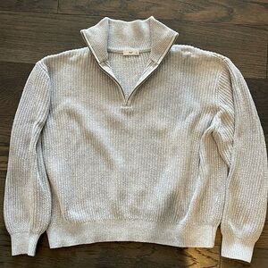 TNA 3/4 zip knit pullover